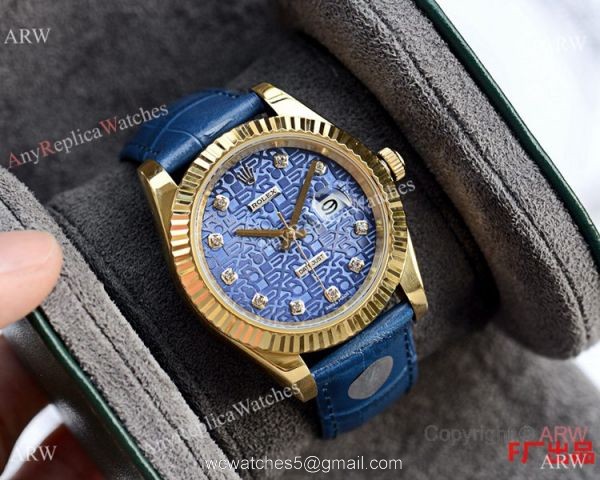 Upgraded Rolex Datejust II Copy Watches Rolex Computer Face Blue Leather Strap 41mm Upgraded Rolex Datejust II Copy Watches Rolex Computer Face Blue Leather Strap 41mm