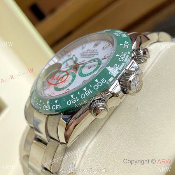 Newest Replica Rolex Daytona 116520LV Stainless Steel Watch Green Bezel Newest Replica Rolex Daytona 116520LV Stainless Steel Watch Green Bezel
