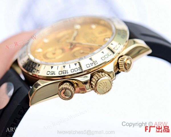 Best Replica Rolex Daytona Rubber Band Watch Gold Diamond Face 40mm Best Replica Rolex Daytona Rubber Band Watch Gold Diamond Face 40mm