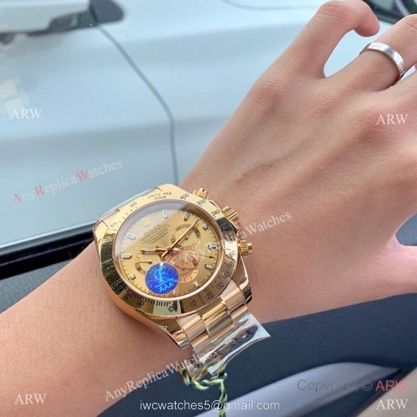 Yellow Gold Rolex Daytona Watch 43mm High Quality Yellow Gold Rolex Daytona Watch 43mm High Quality