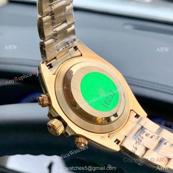 Fake Rolex Cosmograph Daytona Green Yellow Gold Watch 43mm Fake Rolex Cosmograph Daytona Green Yellow Gold Watch 43mm