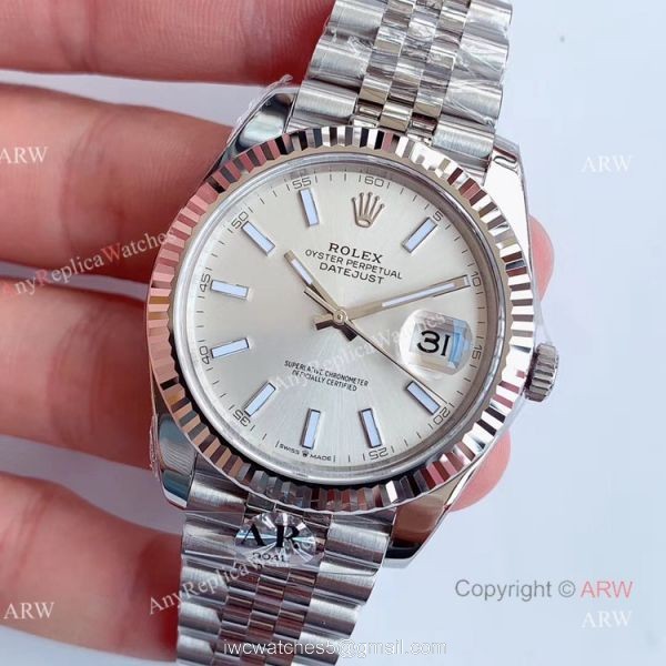 AR Factory V3 Rolex Datejust 41 Silver Dial Jubilee Replica Watch Rolex 126334 AR Factory V3 Rolex Datejust 41 Silver Dial Jubilee Replica Watch Rolex 126334