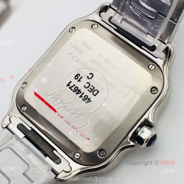 BV Factory 1:1 Copy Ladies Cartier Santos De Cartier Silver Diamond Watch BV Factory 1:1 Copy Ladies Cartier Santos De Cartier Silver Diamond Watch