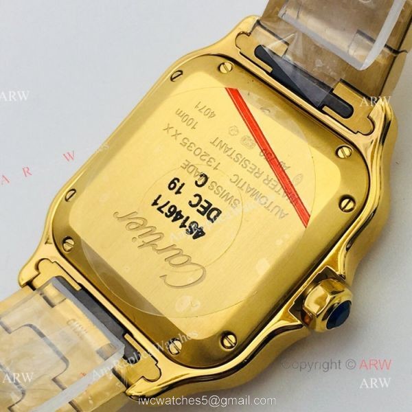 BV Factory 1:1 Replica Ladies Cartier Santos De Cartier All Gold Diamond Watch BV Factory 1:1 Replica Ladies Cartier Santos De Cartier All Gold Diamond Watch