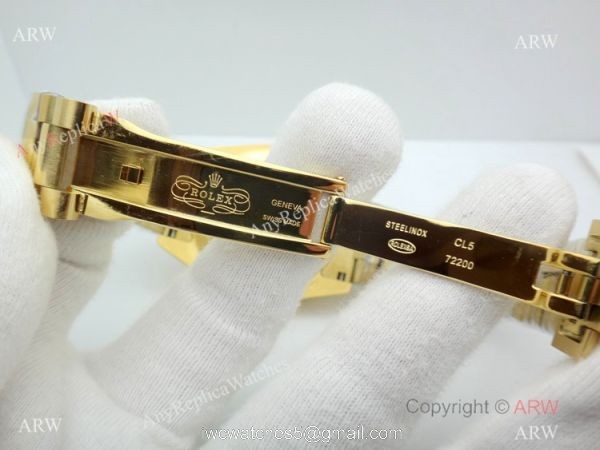 High Quality Rolex Day Date 40mm Black Textured Dial All Gold Watch High Quality Rolex Day Date 40mm Black Textured Dial All Gold Watch
