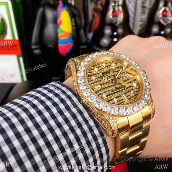 Rolex GMT-Master II Yellow Gold Diamond Case Watch New Replica Rolex GMT-Master II Yellow Gold Diamond Case Watch New Replica