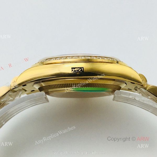 (EWF ) Rolex Day Date President Replica Watch All Gold Diamond Bezel 36mm ETA3255 (EWF ) Rolex Day Date President Replica Watch All Gold Diamond Bezel 36mm ETA3255