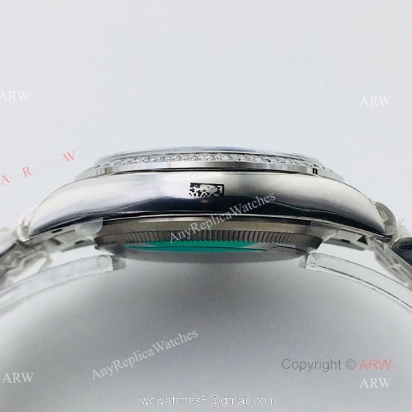 (EWF ) Rolex Day Date President Replica Watch Ss Silver Dial Diamond Bezel 36mm (EWF ) Rolex Day Date President Replica Watch Ss Silver Dial Diamond Bezel 36mm