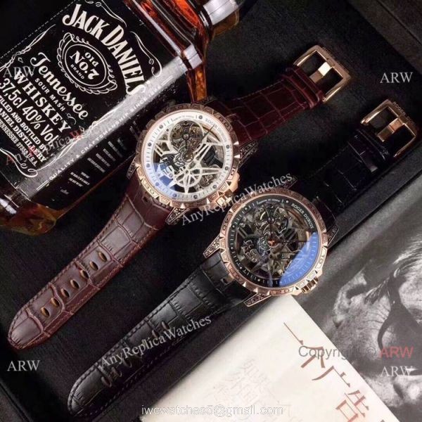 Copy Roger Dubuis Excalibur 46 Tourbillon Watches Rose Gold Tattoo Copy Roger Dubuis Excalibur 46 Tourbillon Watches Rose Gold Tattoo