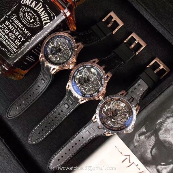 Roger Dubuis Excalibur Spider Rose Gold Plated Titanium Watch AAA Replica Roger Dubuis Excalibur Spider Rose Gold Plated Titanium Watch AAA Replica