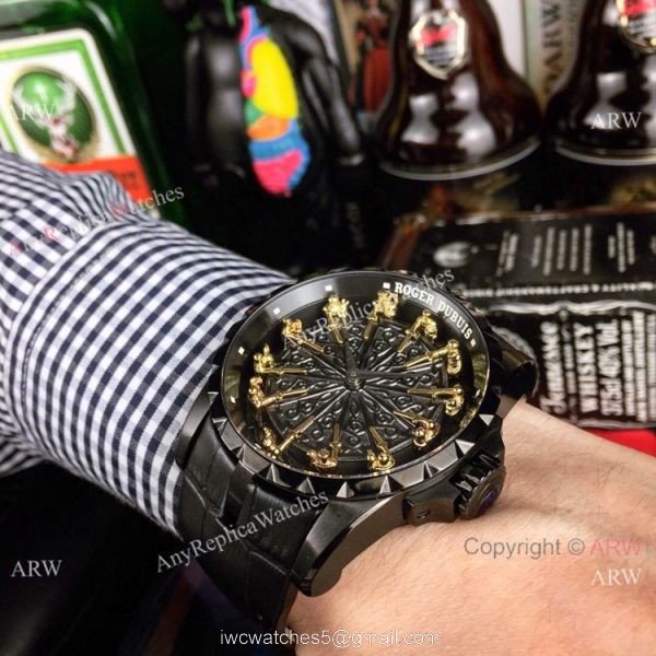 Copy Roger Dubuis Excalibur Knights Of The Round Table II watch All Black Copy Roger Dubuis Excalibur Knights Of The Round Table II watch All Black