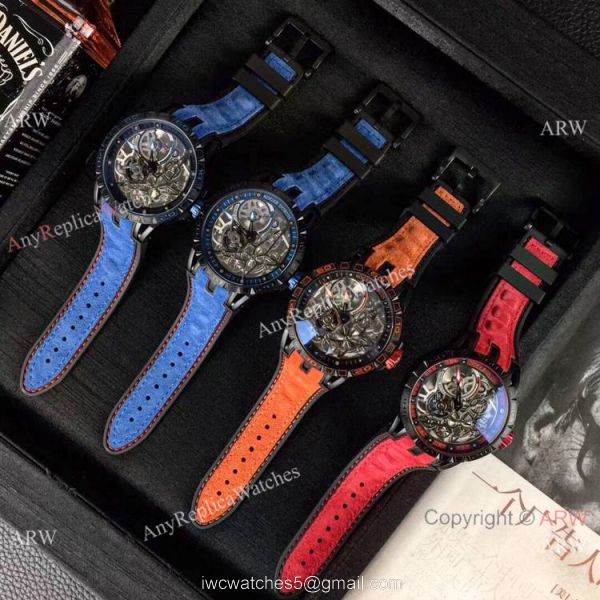 New Roger Dubuis Excalibur Spider Pirelli Watches Black DLC Case New Roger Dubuis Excalibur Spider Pirelli Watches Black DLC Case