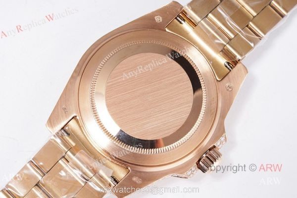 Best Replica Rolex GMT Master ii Full Diamond Rose Gold Watch 40mm Best Replica Rolex GMT Master ii Full Diamond Rose Gold Watch 40mm