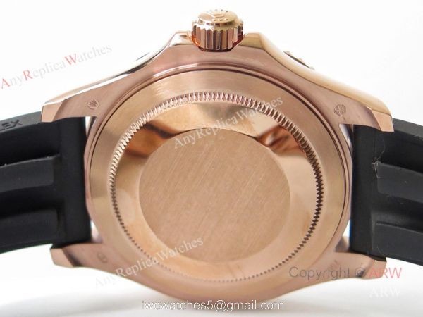 VR Factory Best Replica Rolex Yacht Master Rose Gold Rubber Strap Mens Watch VR Factory Best Replica Rolex Yacht Master Rose Gold Rubber Strap Mens Watch