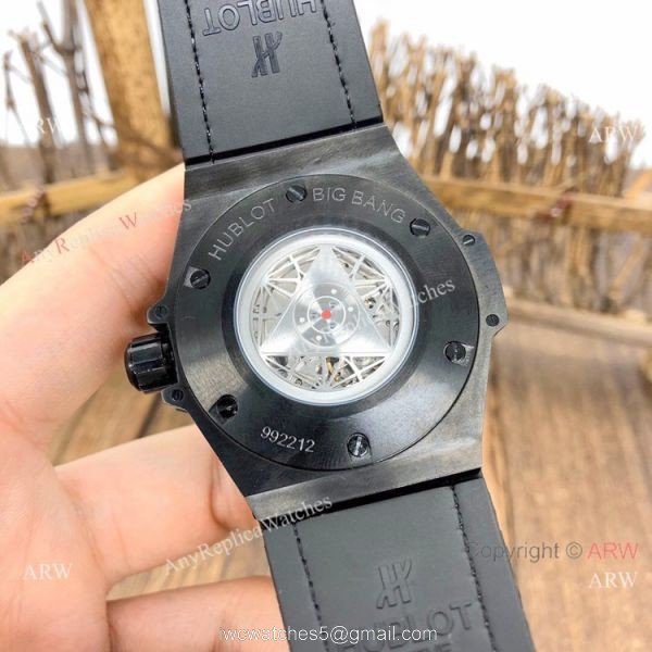 Best Replica Hublot Big Bang Sang Bleu II Watches Blacksteel Blue Gummy Strap Best Replica Hublot Big Bang Sang Bleu II Watches Blacksteel Blue Gummy Strap