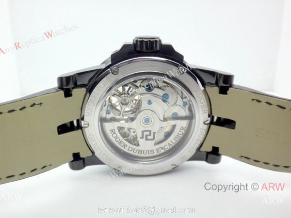 Roger Dubuis Excalibur Double Tourbillon Replica Watch All Black Roger Dubuis Excalibur Double Tourbillon Replica Watch All Black