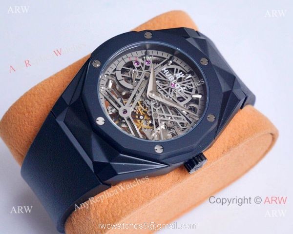 Copy Hublot Classic Fusion Skeleton All Black Watches Automatic Copy Hublot Classic Fusion Skeleton All Black Watches Automatic
