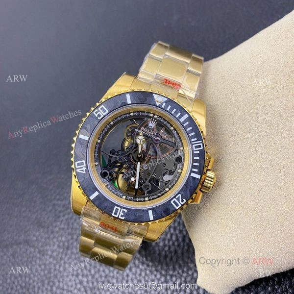 Best Quality Replica VR Factory Yellow Gold Rolex Skeleton Watch Best Quality Replica VR Factory Yellow Gold Rolex Skeleton Watch