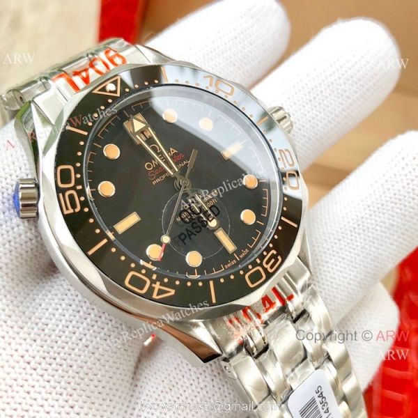 2020 Copy Omega Seamaster 007 James Bond Stainless Steel No Time To Die Watch 2020 Copy Omega Seamaster 007 James Bond Stainless Steel No Time To Die Watch