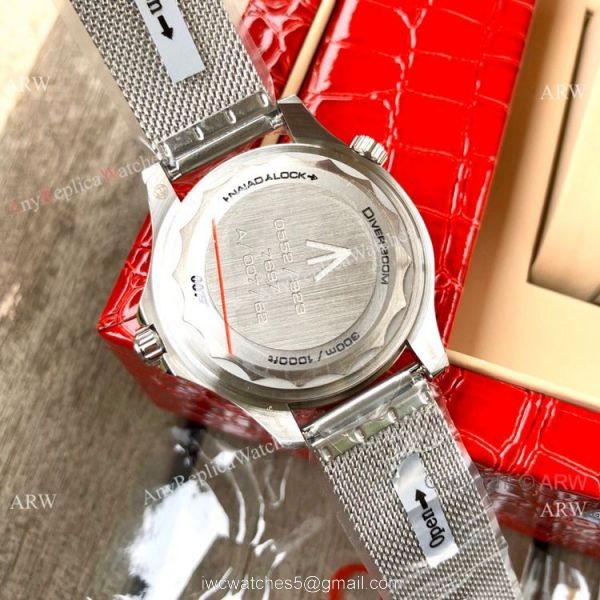 2020 New Omega Seamaster 007 No Time To Die Watch Stainless Steel Mesh Strap 2020 New Omega Seamaster 007 No Time To Die Watch Stainless Steel Mesh Strap