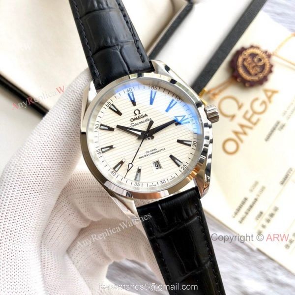 Best Quality Omega Seamaster Aqua Terra Copy Watches Brown Leather Strap Best Quality Omega Seamaster Aqua Terra Copy Watches Brown Leather Strap