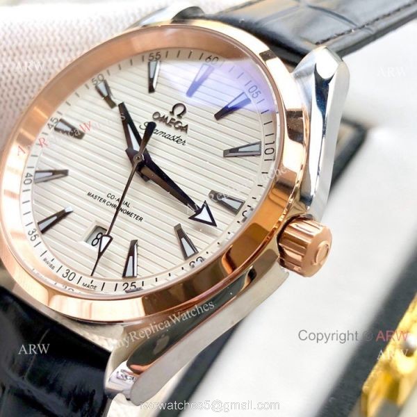 Best Quality Omega Seamaster Aqua Terra Copy Watches 2-Tone Rose Gold Best Quality Omega Seamaster Aqua Terra Copy Watches 2-Tone Rose Gold