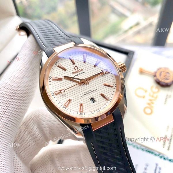 Copy Omega Seamaster Aqua Terra 150M Watches 41mm Rose Gold Copy Omega Seamaster Aqua Terra 150M Watches 41mm Rose Gold