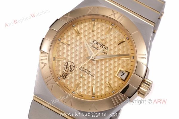 (VS) Swiss Replica Omega Constellation Gold Face Mens Watch New Dial (VS) Swiss Replica Omega Constellation Gold Face Mens Watch New Dial