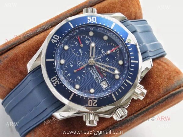 Swiss Replica Omega Seamaster Diver 300M Blue Wave Dial ETNZ Limited Edition Watch Swiss Replica Omega Seamaster Diver 300M Blue Wave Dial ETNZ Limited Edition Watch