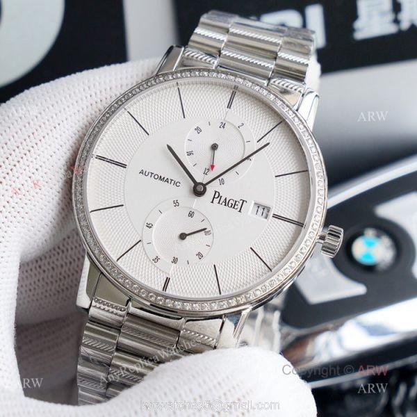 New Piaget Altiplano Two Time Zone Stainless Steel Replica Watch 41mm New Piaget Altiplano Two Time Zone Stainless Steel Replica Watch 41mm