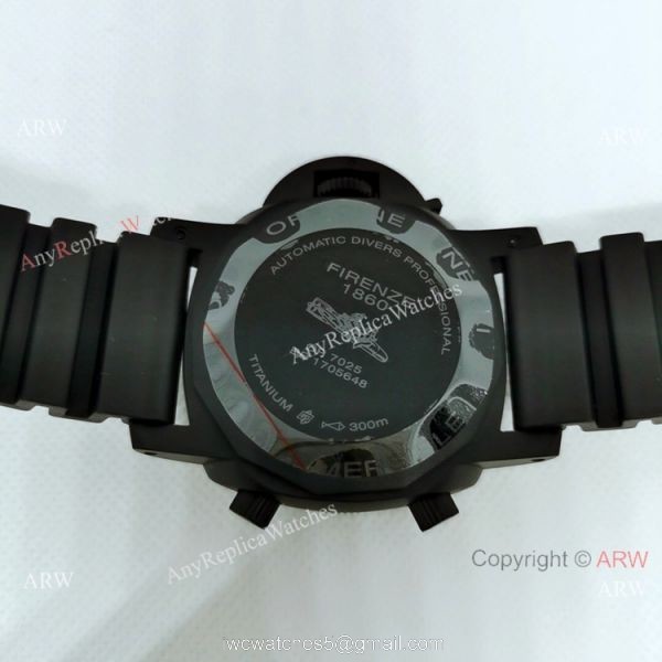 New Panerai Submersible Flyback PAM615 All Black Watch 47MM New Panerai Submersible Flyback PAM615 All Black Watch 47MM