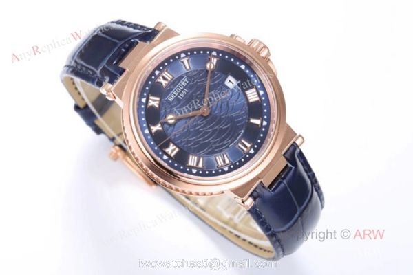 Swiss Replica Breguet Marine 5517 Blue Dial Watch For Men Swiss Replica Breguet Marine 5517 Blue Dial Watch For Men