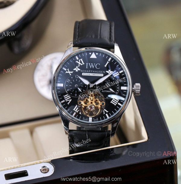 New IWC Schaffhausen Complications Men Watch White Dial Brown Leather Strap New IWC Schaffhausen Complications Men Watch White Dial Brown Leather Strap