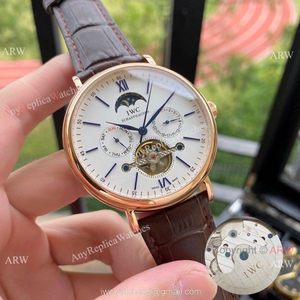 IWC Moonphase Tourbillon White Dial Watches Replica IWC Watch IWC Moonphase Tourbillon White Dial Watches Replica IWC Watch