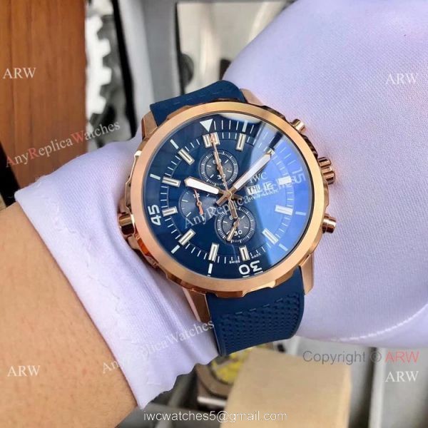 Fake IWC Schaffhausen Aquatimer 43mm Watches White Dial Rubber Strap Fake IWC Schaffhausen Aquatimer 43mm Watches White Dial Rubber Strap