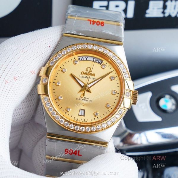 1:1 Swiss Replica Gold Omega Constellation Automatic Watch For Men 38mm 1:1 Swiss Replica Gold Omega Constellation Automatic Watch For Men 38mm