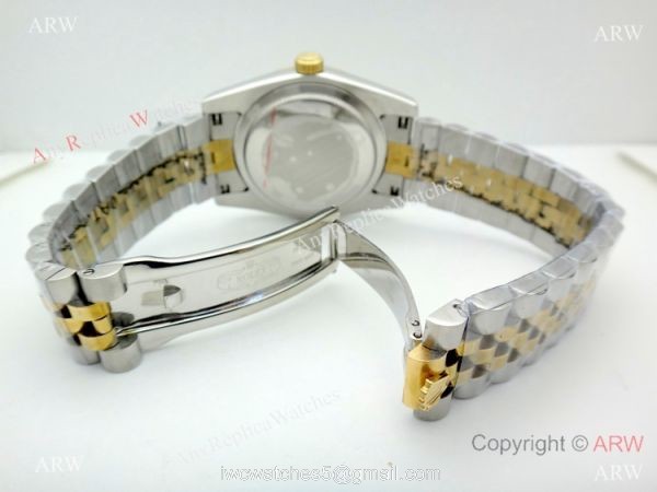 Copy 36mm Rolex Datejust Gold White Face Jubilee Band Watch Copy 36mm Rolex Datejust Gold White Face Jubilee Band Watch