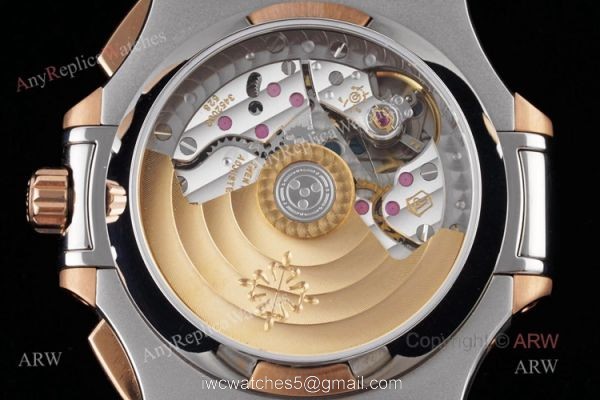 New Swiss Replica Patek Philippe Nautilus 5980 Rose Gold Blue Chronograph Watch New Swiss Replica Patek Philippe Nautilus 5980 Rose Gold Blue Chronograph Watch
