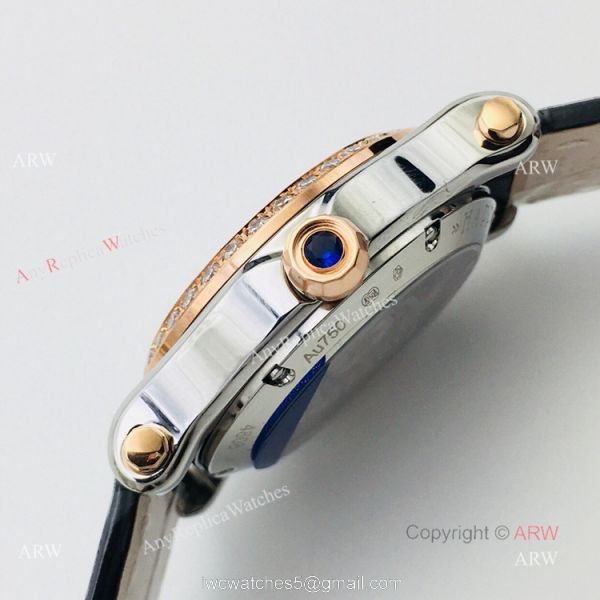 Swiss Replica Chopard Happy Sport 36mm Rose Gold Diamond Ladies Watch Swiss Replica Chopard Happy Sport 36mm Rose Gold Diamond Ladies Watch