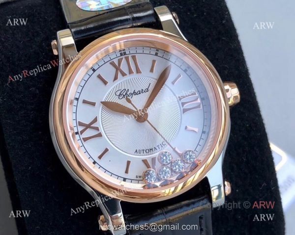Replica Ladies Chopard Happy Sport 7 Floating Diamonds Watch Swiss Made Replica Ladies Chopard Happy Sport 7 Floating Diamonds Watch Swiss Made