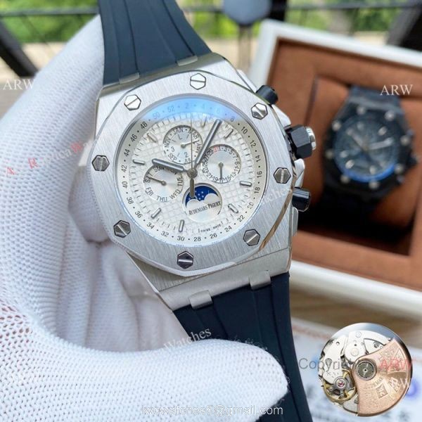 Copy Audemars Piguet Moonphase Watches Black Steel Case Copy Audemars Piguet Moonphase Watches Black Steel Case