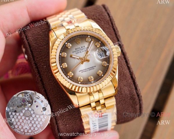Swiss Quality Rolex Datejust Watches Two Tone Green Dial Swiss Quality Rolex Datejust Watches Two Tone Green Dial