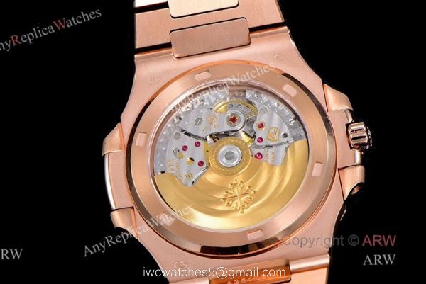 (GR) V2 Version 5711 Patek Philippe Nautilus Rose Gold Grey Dial Swiss Clone Watches (GR) V2 Version 5711 Patek Philippe Nautilus Rose Gold Grey Dial Swiss Clone Watches