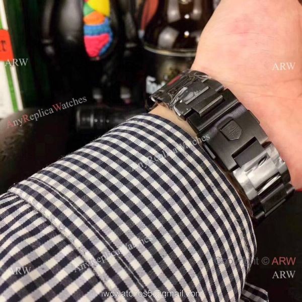 New Copy Tag Heuer Carrera Heuer 01 Black Steel Watch 43mm New Copy Tag Heuer Carrera Heuer 01 Black Steel Watch 43mm