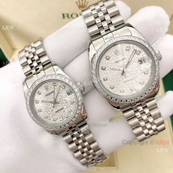 36mm and 31mm Copy Rolex Datejust Jubilee White Mother of Pearl Watch 36mm and 31mm Copy Rolex Datejust Jubilee White Mother of Pearl Watch