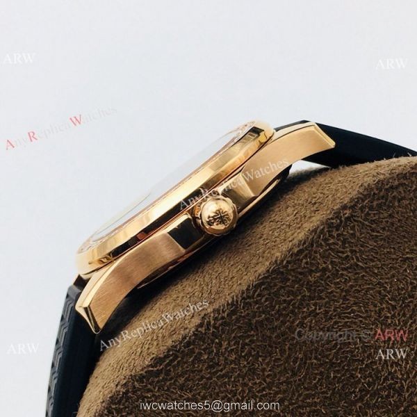 PFF Swiss Patek Philippe Aquanaut Luce Quartz Watch Rose Gold Black Dial PFF Swiss Patek Philippe Aquanaut Luce Quartz Watch Rose Gold Black Dial