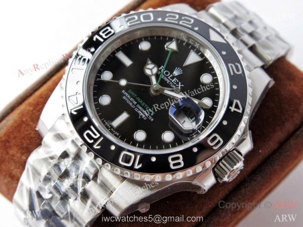 AAA Replica Rolex GMT Master II Black Ceramic Jubilee Watch VR-Factory 3186 Movement AAA Replica Rolex GMT Master II Black Ceramic Jubilee Watch VR-Factory 3186 Movement