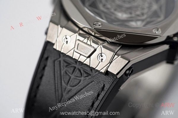 NEW! Swiss Replica Hublot Big Bang Sang Bleu Titanium Watch Black Face NEW! Swiss Replica Hublot Big Bang Sang Bleu Titanium Watch Black Face