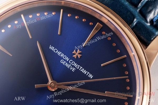AI Factory Swiss Grade Vacheron Constantin Patrimony Watch Rose Gold Blue Dial AI Factory Swiss Grade Vacheron Constantin Patrimony Watch Rose Gold Blue Dial