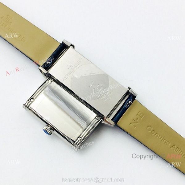 2020 Swiss Replica Jaeger LeCoultre Reverso Duetto Women Watch SS Blue Dial 2020 Swiss Replica Jaeger LeCoultre Reverso Duetto Women Watch SS Blue Dial